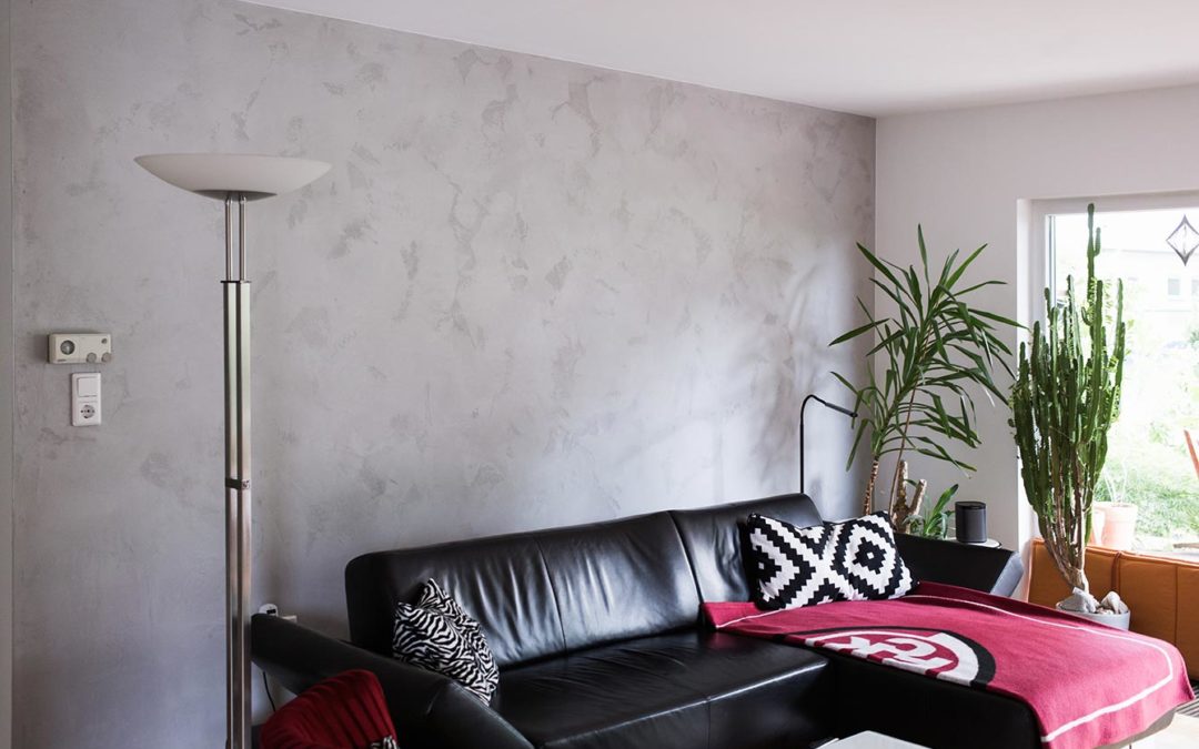 Wohnzimmer Betonoptik